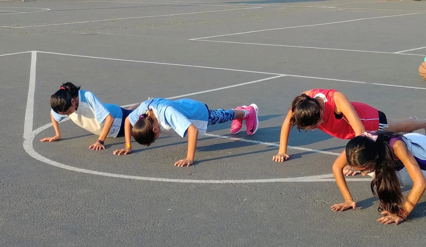 Young athletes at the academy