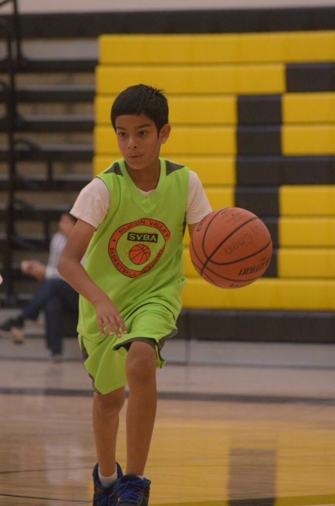 SVBA player holding a basketball